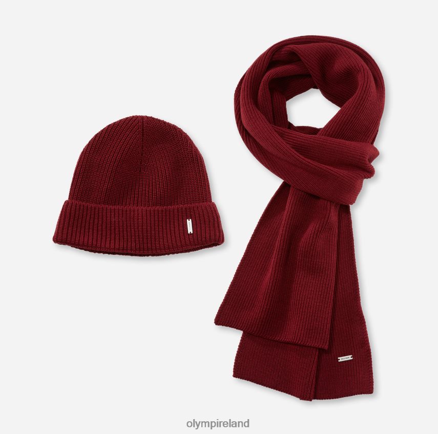 Accessories OLYMP Cap/Scarf Set Bordeaux 24L8462664