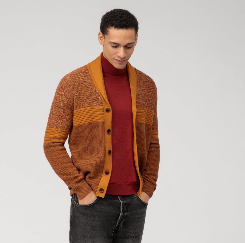 Clothing OLYMP Casual Knitwear Cardigan, Barolo 24L8461939
