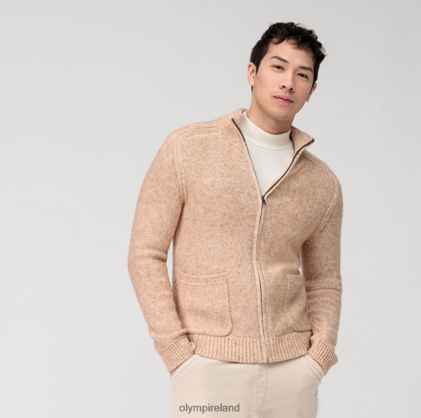Clothing OLYMP Casual Knitwear Cardigan, Beige 24L8461937