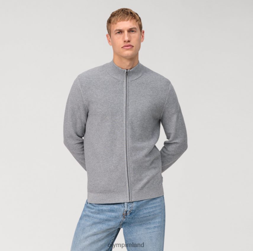 Clothing OLYMP Casual Knitwear Cardigan, Grey 24L8461933