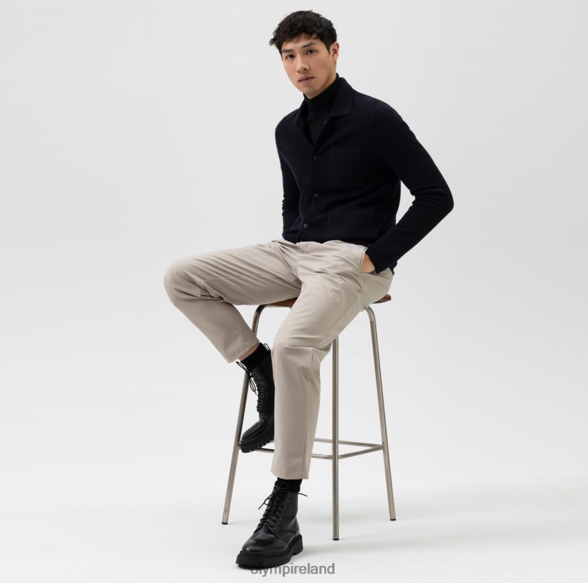 Clothing OLYMP Level Five Knitwear Body Fit, Jacket Polo Collar, Marine 24L8461944