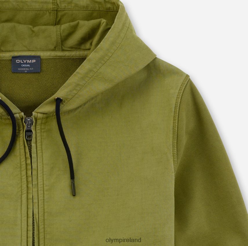 Clothing OLYMP Sweat Modern Fit, Sweat Jacket, Lime Green 24L8461946