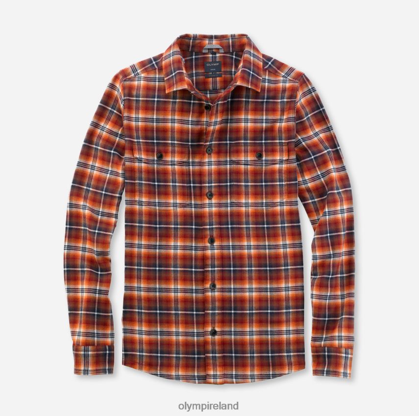 Clothing OLYMP Casual Overshirt, Casual Shirt, Kent, Caramel 24L8461987