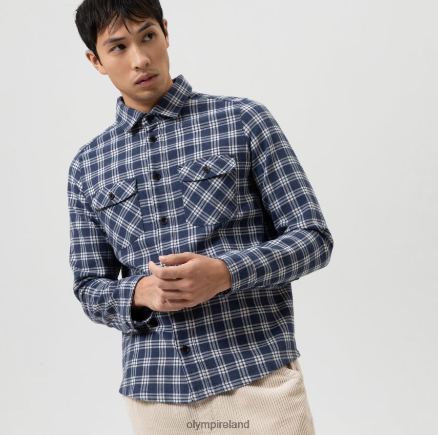 Clothing OLYMP Casual Overshirt, Casual Shirt, Kent, Marine 24L8461955