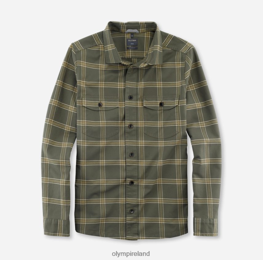 Clothing OLYMP Casual Overshirt, Casual Shirt, Kent, Olive 24L8461982