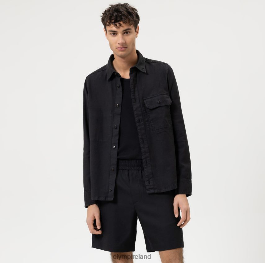 Clothing OLYMP Level Five Smart Casual Overshirt, Casual Shirt, Black 24L8461958