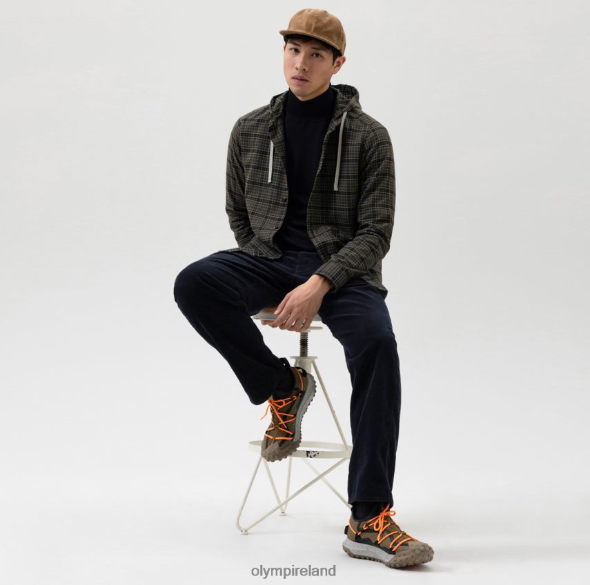 Clothing OLYMP Level Five Smart Casual Overshirt, Casual Shirt, Hood, Olive 24L8461979