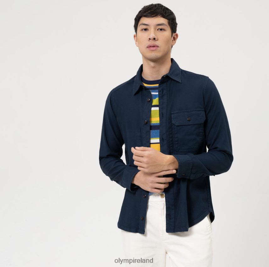 Clothing OLYMP Level Five Smart Casual Overshirt, Casual Shirt, Marine 24L8461957