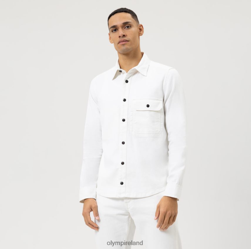 Clothing OLYMP Level Five Smart Casual Overshirt, Casual Shirt, White 24L8461949