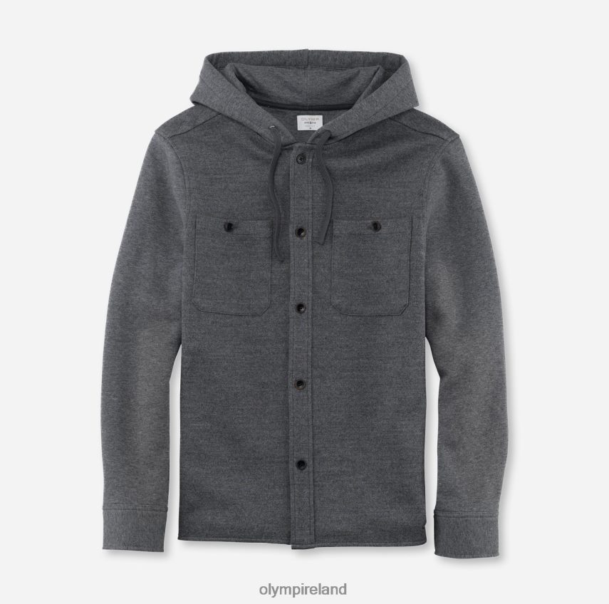 Clothing OLYMP Level Five Sweat Overshirt, Anthracite 24L8461984