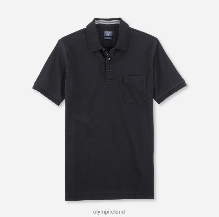 Clothing OLYMP Casual Modern Fit, Polo, Black 24L8462074