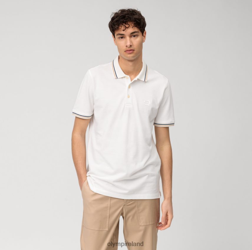 Clothing OLYMP Casual Modern Fit, Polo, Off White 24L8462145