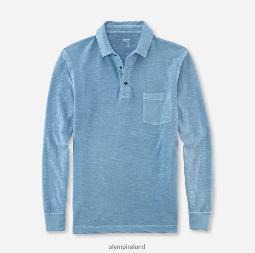 Clothing OLYMP Casual Modern Fit, Polo, Smoke Blue 24L8462132