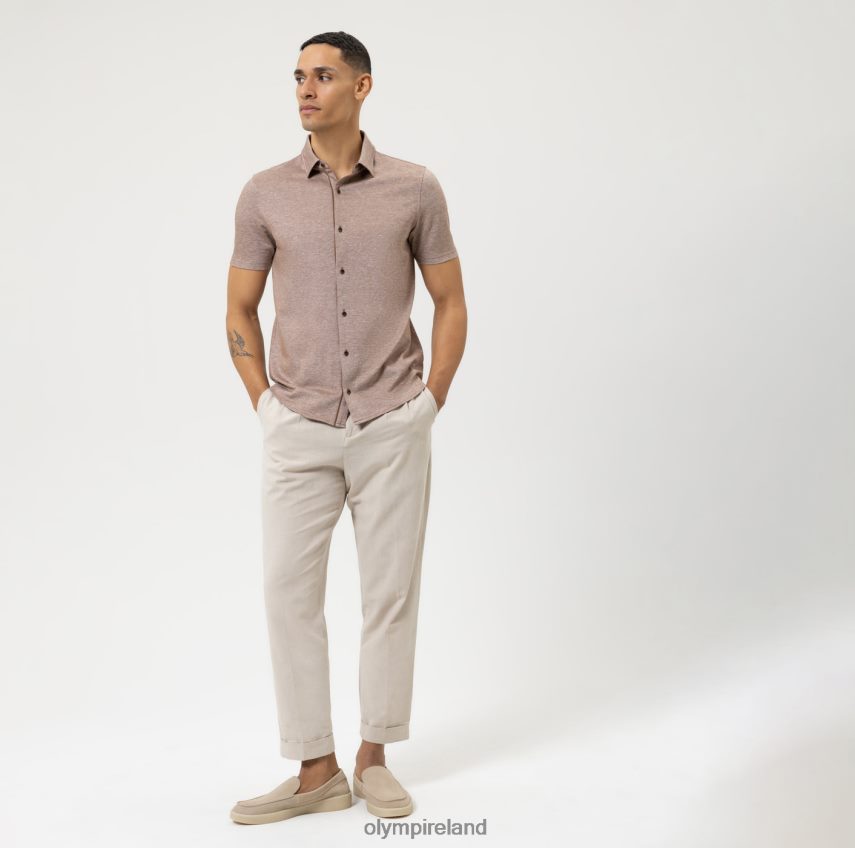 Clothing OLYMP Level Five Casual Body Fit, Polo, Brown 24L8462144