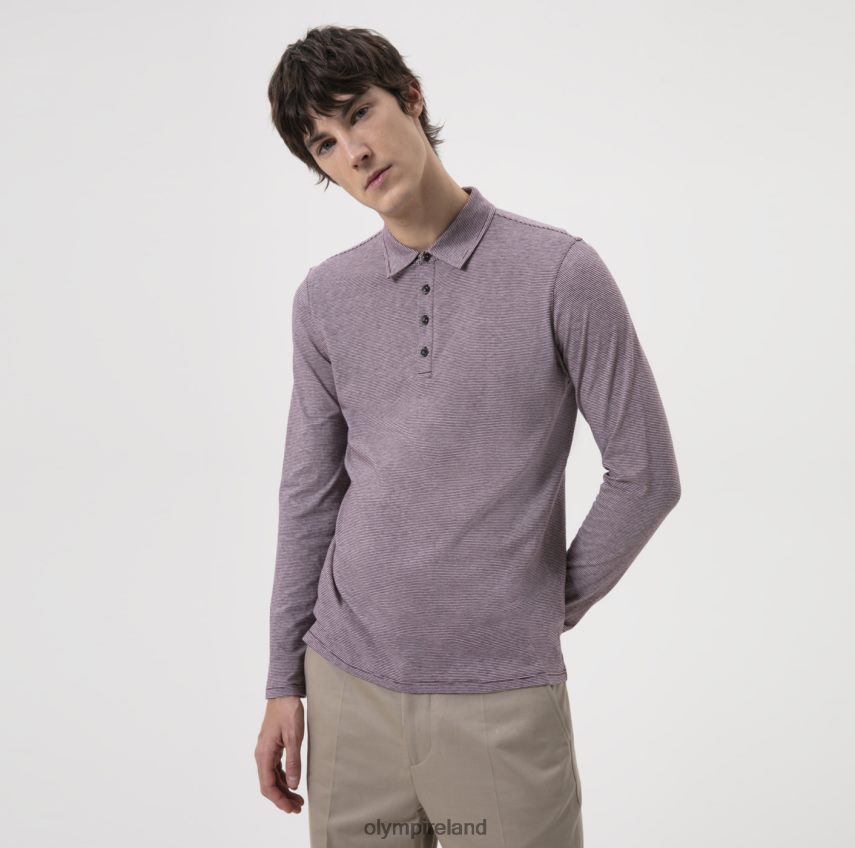 Clothing OLYMP Level Five Casual Body Fit, Polo, Plum 24L8462182