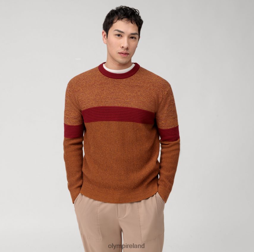Clothing OLYMP Casual Knitwear Pullover, Barolo 24L8461771