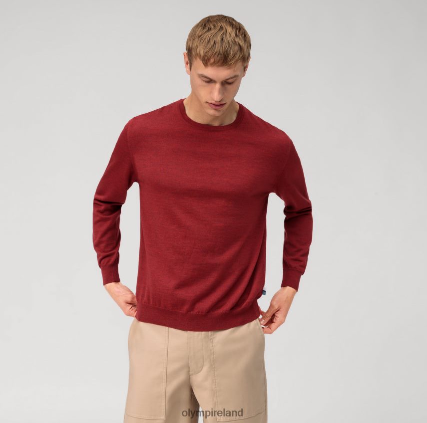 Clothing OLYMP Casual Knitwear Pullover, Barolo 24L8461773