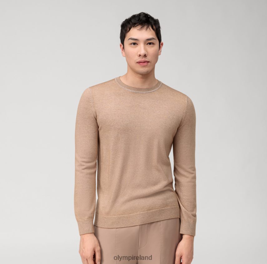 Clothing OLYMP Casual Knitwear Pullover, Beige 24L8461772