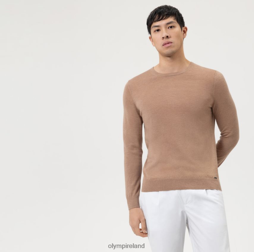 Clothing OLYMP Casual Knitwear Pullover, Camel 24L8461861