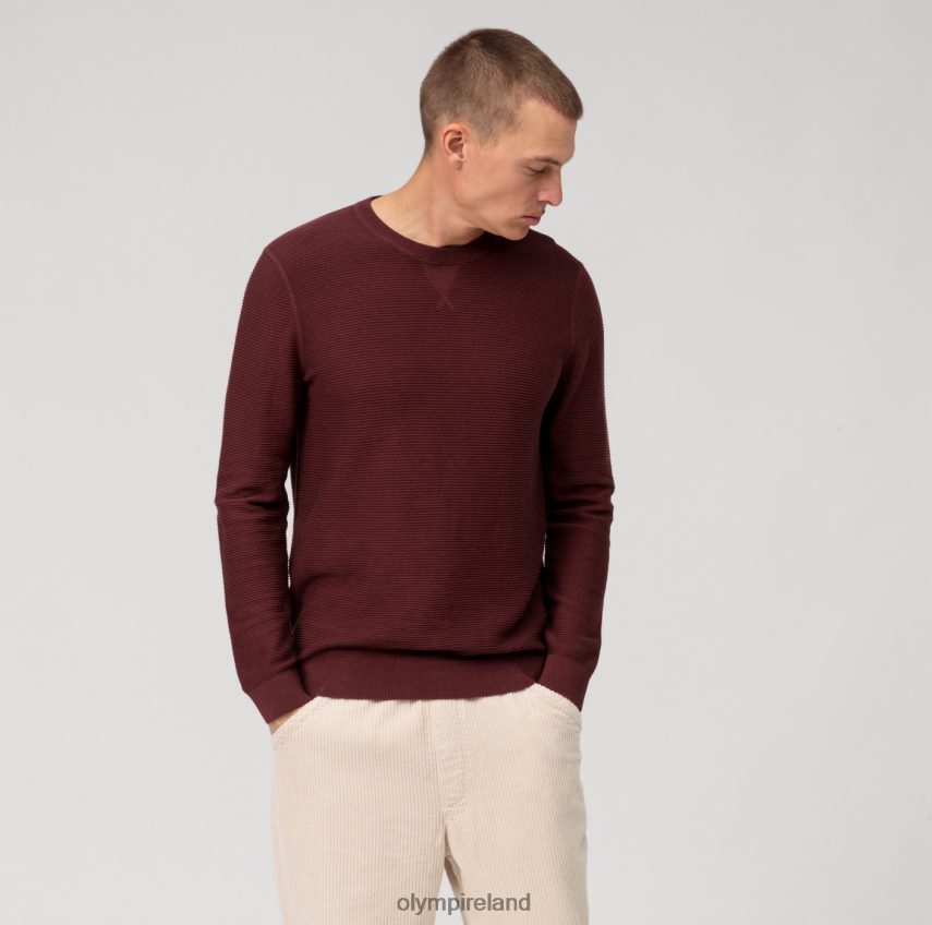 Clothing OLYMP Casual Knitwear Pullover, Chianti 24L8461763