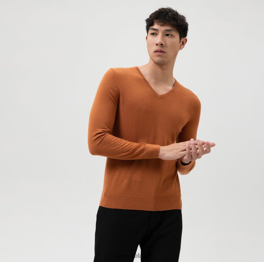 Clothing OLYMP Casual Knitwear Pullover, Mango 24L8461865