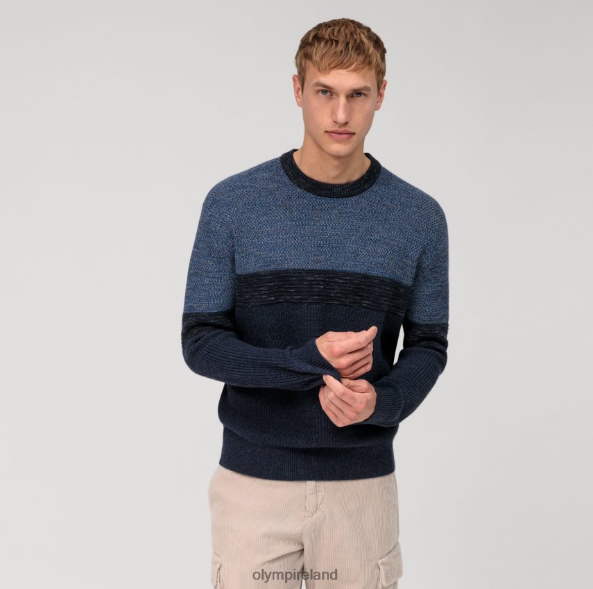 Clothing OLYMP Casual Knitwear Pullover, Marine 24L8461784