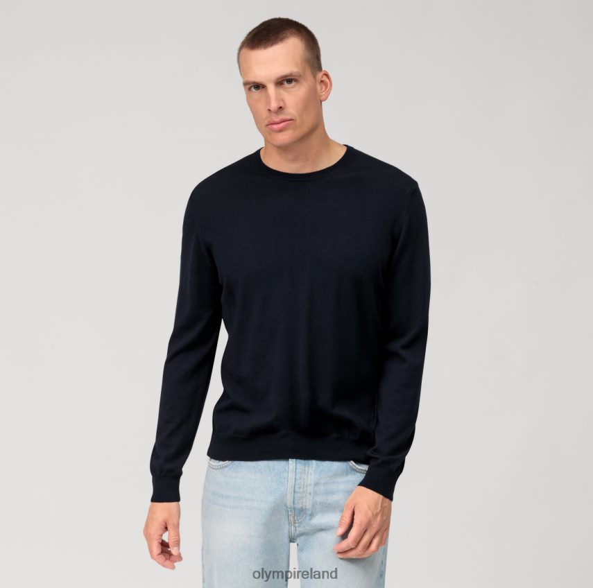 Clothing OLYMP Casual Knitwear Pullover, Marine 24L8461805