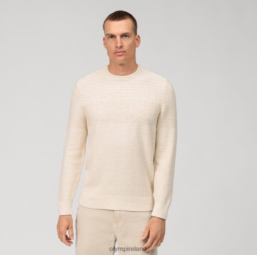 Clothing OLYMP Casual Knitwear Pullover, Off White 24L8461774