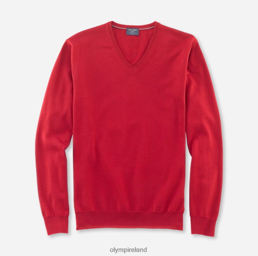 Clothing OLYMP Casual Knitwear Pullover, Red 24L8461857