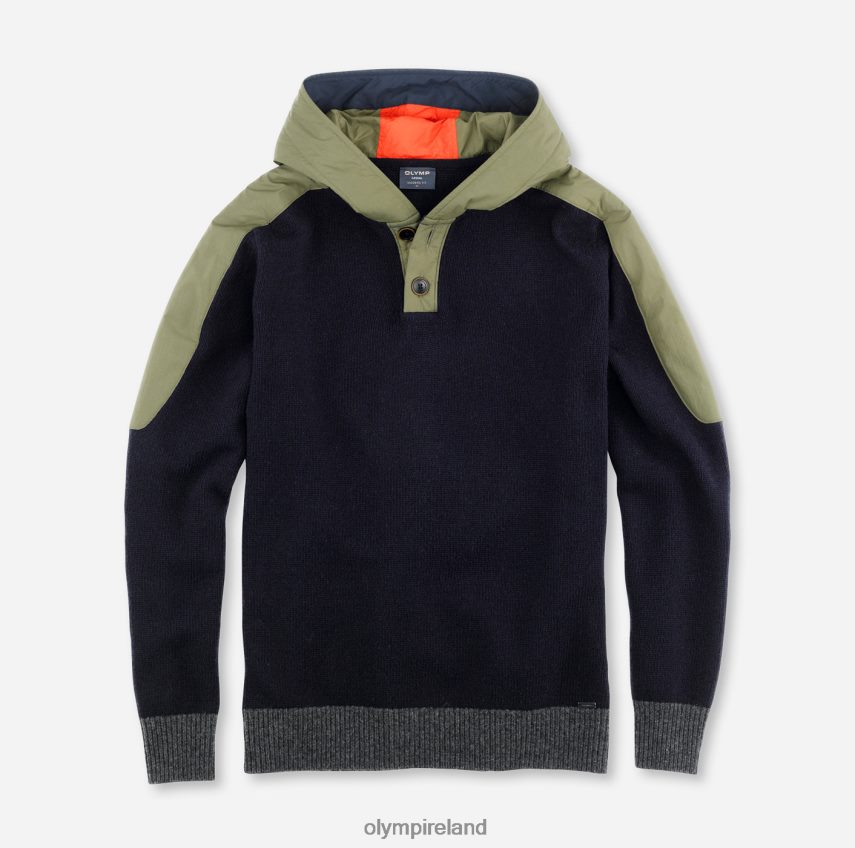 Clothing OLYMP Knitwear Modern Fit, Pullover, Marine 24L8461850