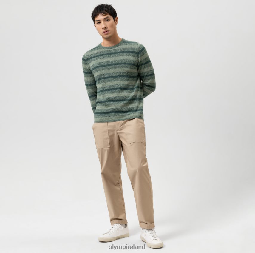 Clothing OLYMP Level Five Knitwear Body Fit, Pullover Crew Neck, Green 24L8461758
