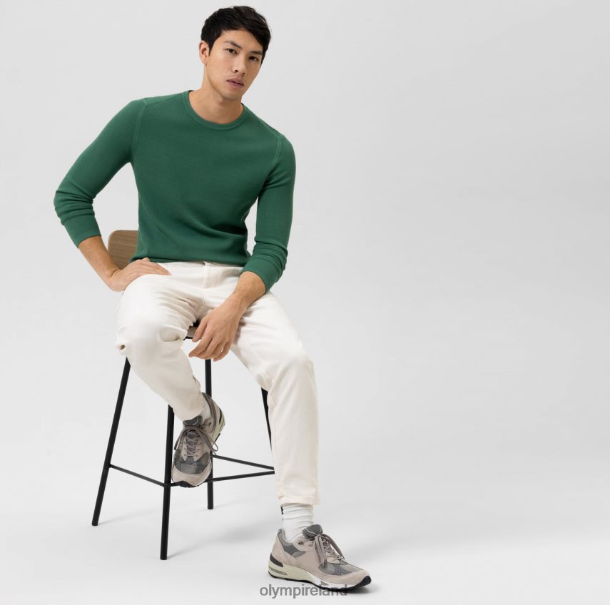 Clothing OLYMP Level Five Knitwear Body Fit, Pullover Crew Neck, Green 24L8461834