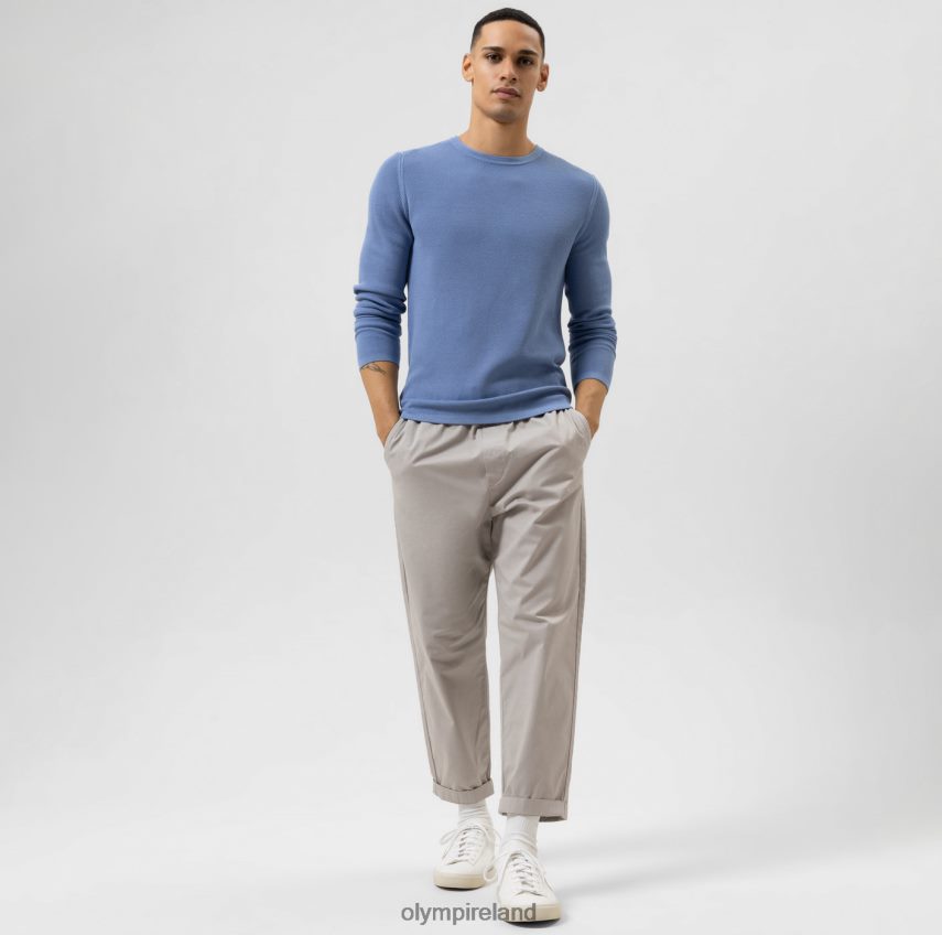 Clothing OLYMP Level Five Knitwear Body Fit, Pullover Crew Neck, Sky 24L8461851