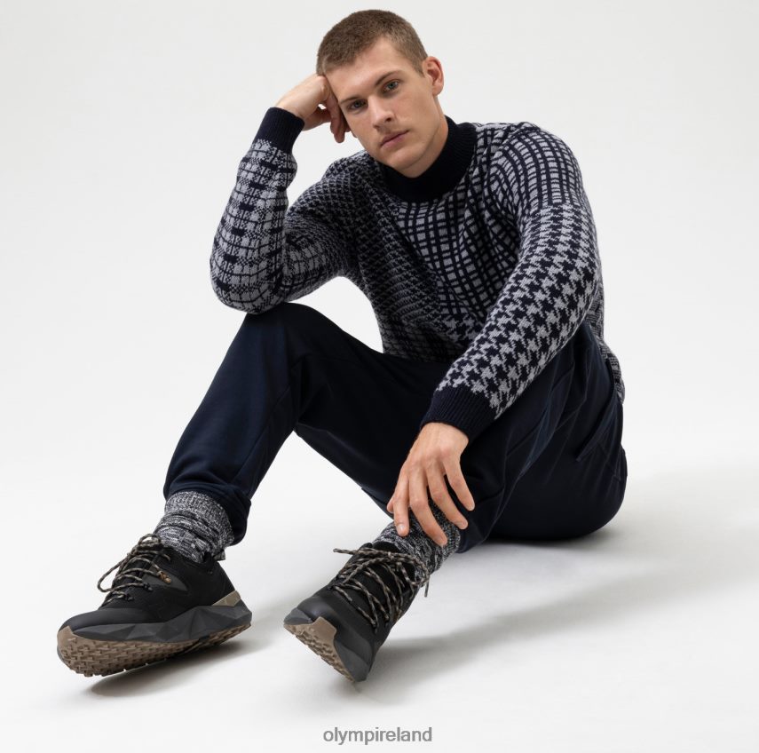 Clothing OLYMP Level Five Knitwear Body Fit, Pullover Stand-Up Collar, Grey 24L8461844