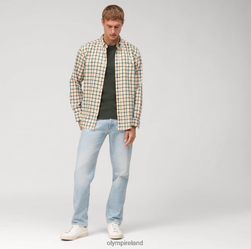 Clothing OLYMPLevel Five Casual Body Fit, T-Shirt, Grey Green 24L8462034