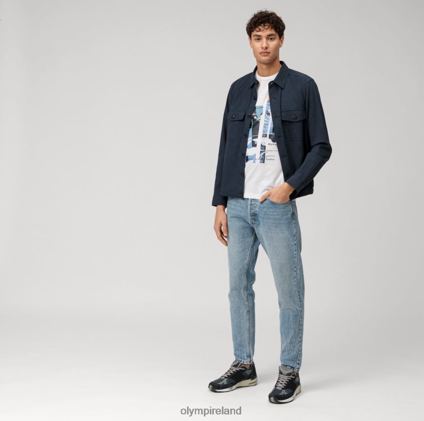 Clothing OLYMPLevel Five Casual Body Fit, T-Shirt, White 24L8461990