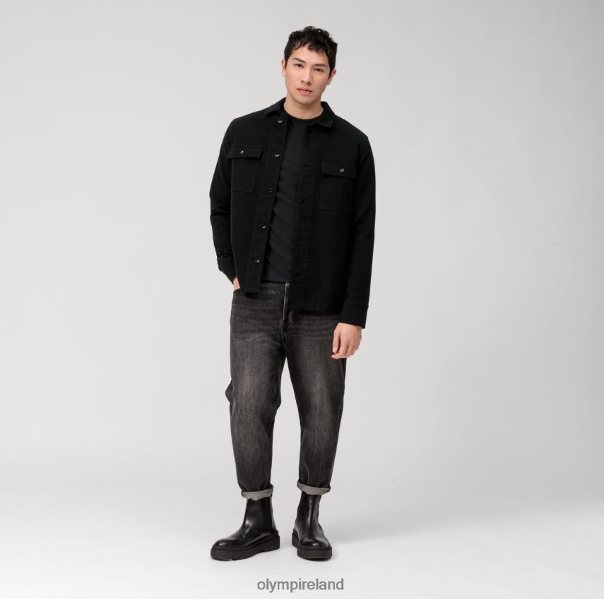 Clothing OLYMP Casual Jersey Long-Sleeved T-Shirt, Black 24L8462036