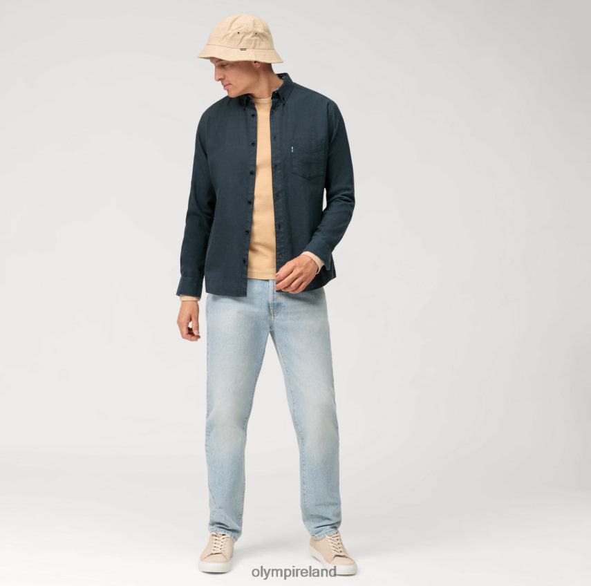 Clothing OLYMP Casual Jersey Long-Sleeved T-Shirt, Natural 24L8462048