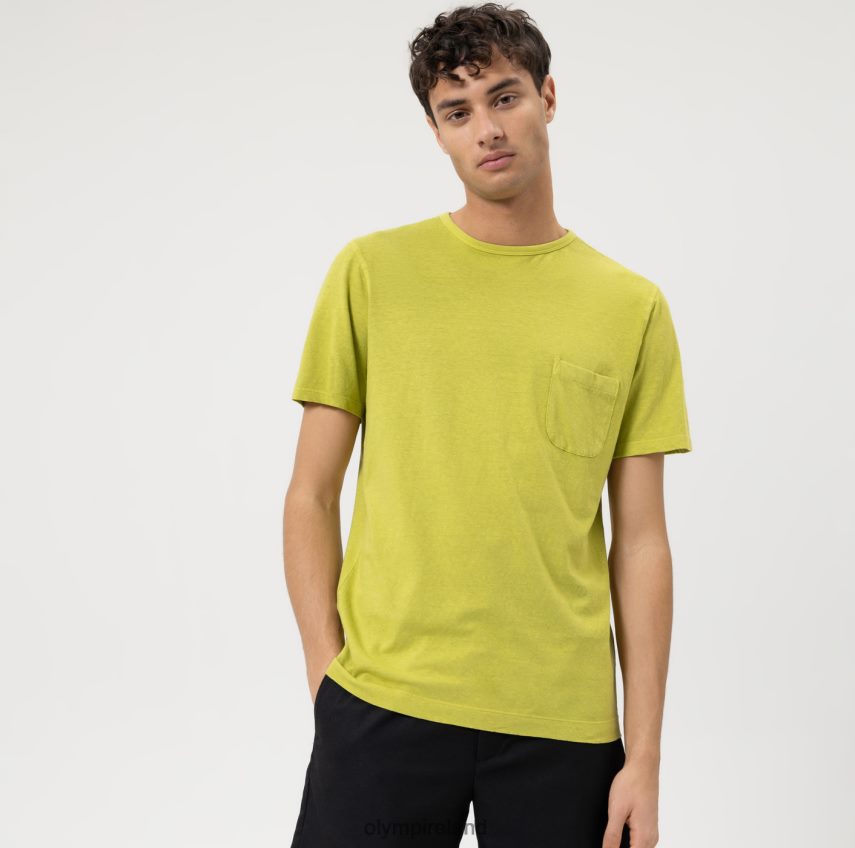 Clothing OLYMP Casual Modern Fit, T-Shirt, Green 24L8462026
