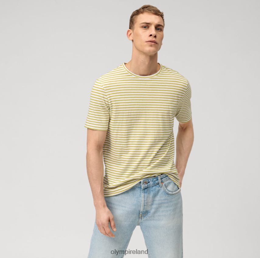 Clothing OLYMP Casual Modern Fit, T-Shirt, Lime 24L8462027