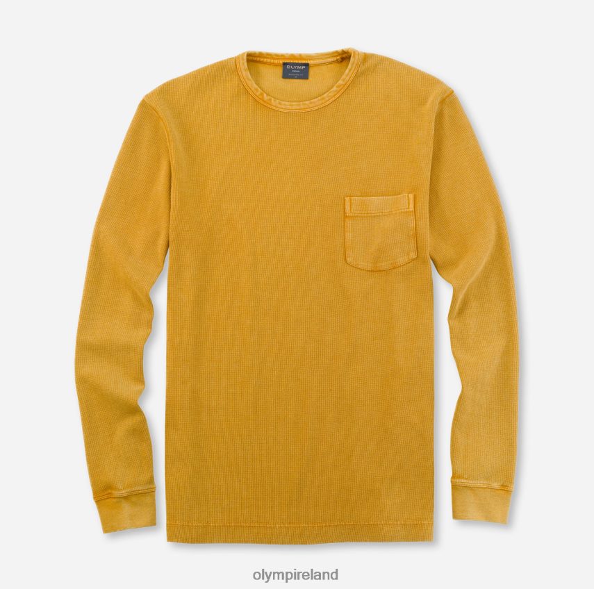 Clothing OLYMP Casual Modern Fit, T-Shirt, Maize 24L8462057