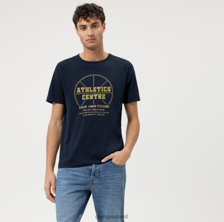 Clothing OLYMP Casual Modern Fit, T-Shirt, Marine 24L8462013