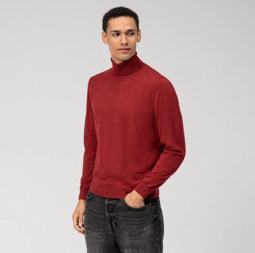 Clothing OLYMP Casual Knitwear Turtleneck, Barolo 24L8461883