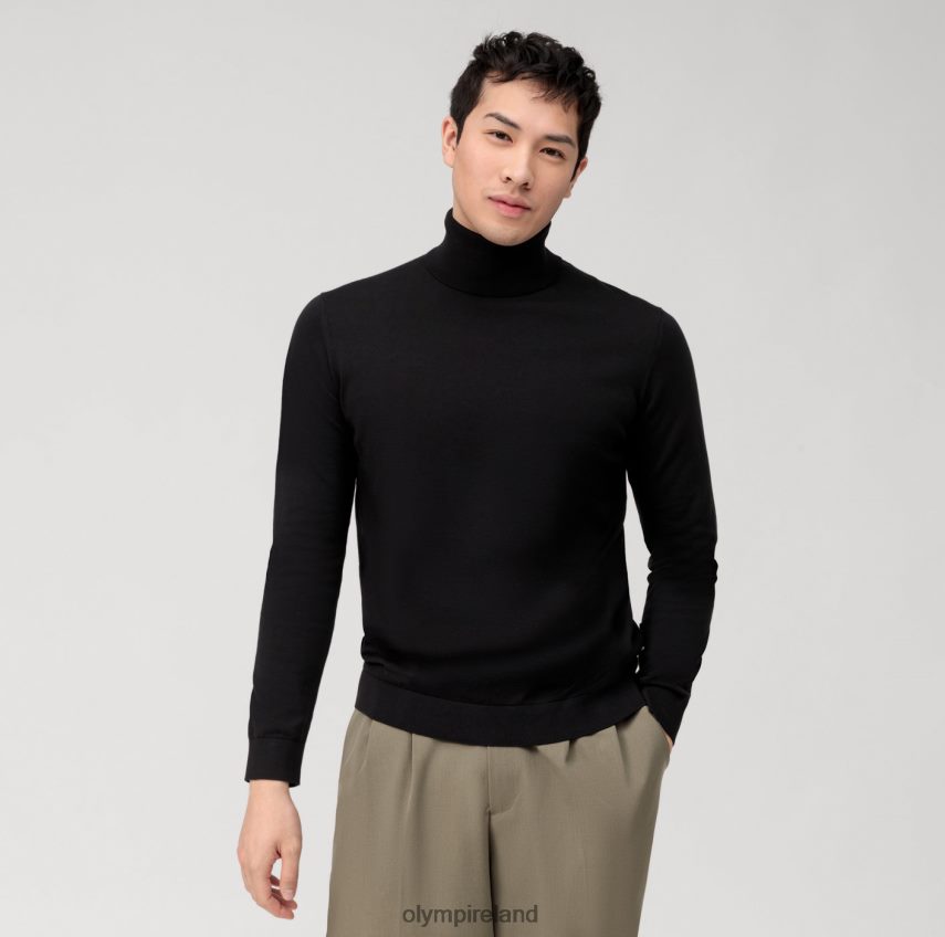 Clothing OLYMP Casual Knitwear Turtleneck, Black 24L8461894