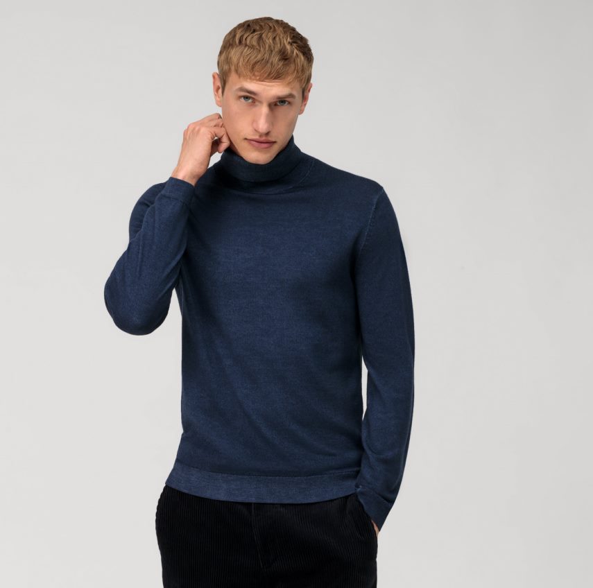 Clothing OLYMP Casual Knitwear Turtleneck, Marine 24L8461881
