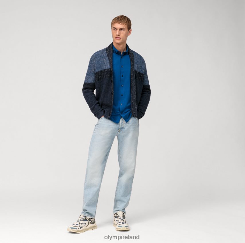 Clothing OLYMP Level Five 24/Seven Body Fit, Business Shirt, Button-Down, Royal 24L846811