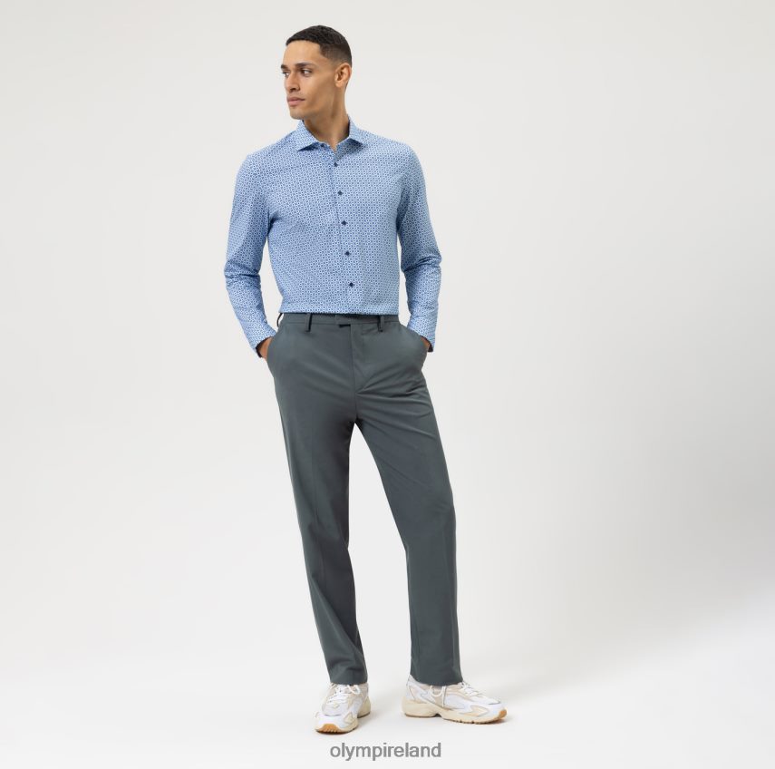 Clothing OLYMP Level Five 24/Seven Body Fit, Business Shirt, Kent, Bleu 24L846613