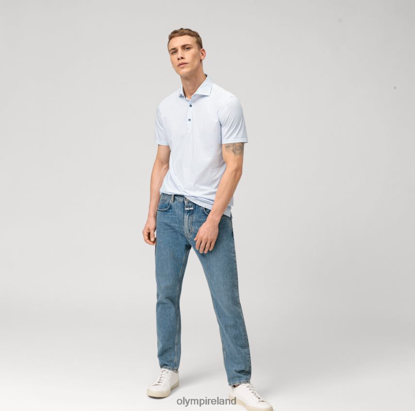 Clothing OLYMP Level Five 24/Seven Body Fit, Business Shirt, Kent, Bleu 24L846737