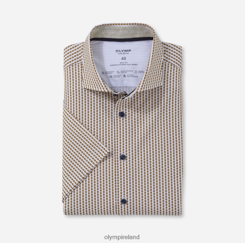 Clothing OLYMP Level Five 24/Seven Body Fit, Business Shirt, Kent, Brass 24L846352