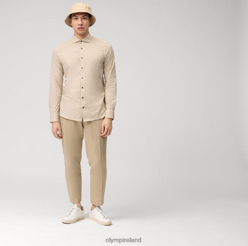 Clothing OLYMP Level Five 24/Seven Body Fit, Business Shirt, Kent, Brass 24L846673